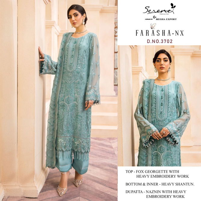 Serene Farasha Nx Heavy Festive Wear Embroidery Latest Pakistani Salwar Kameez Collection